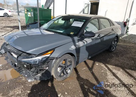 2023 Hyundai Elantra Hybrid Limited из США, поврежденный, VIN KMHLN4AJ4PU070614